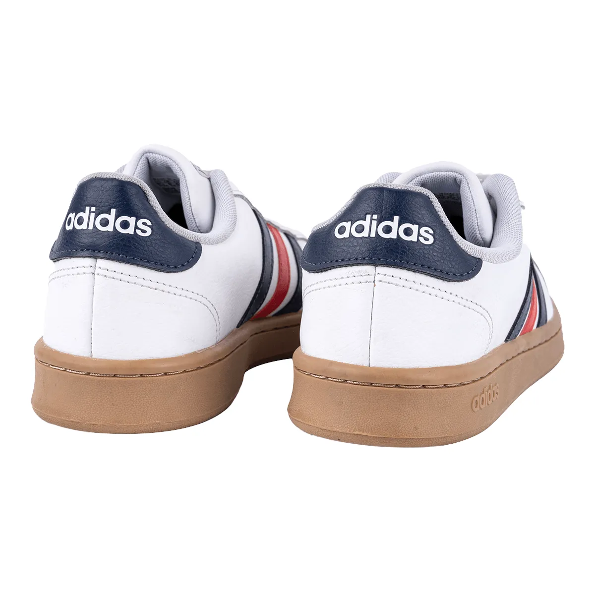 Adidas Grand Court Low-Top Sneakers Leather White Colour For Men