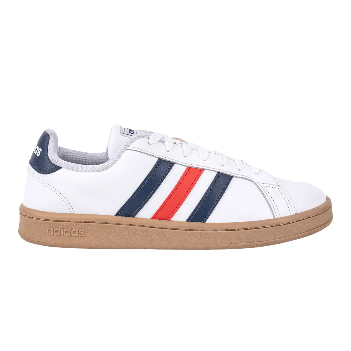Adidas Grand Court Low-Top Sneakers Leather White Colour For Men