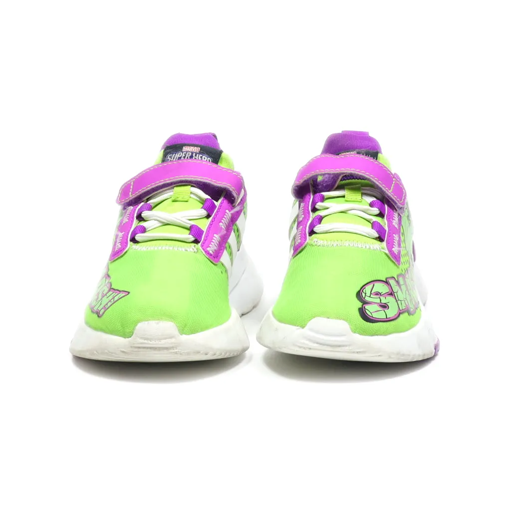Adidas Marvel Super Hero Adventures Hulk Racer Tr21 Sport Shoes Fabric Multicolour Colour For Kids