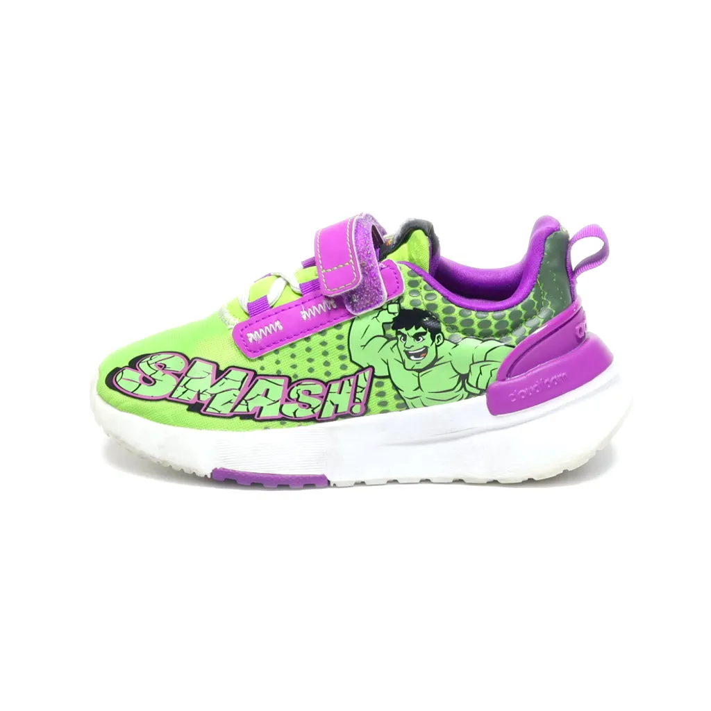 Adidas Marvel Super Hero Adventures Hulk Racer Tr21 Sport Shoes Fabric Multicolour Colour For Kids