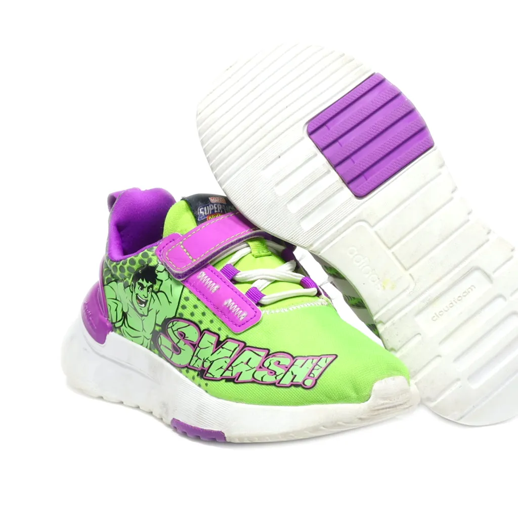 Adidas Marvel Super Hero Adventures Hulk Racer Tr21 Sport Shoes Fabric Multicolour Colour For Kids