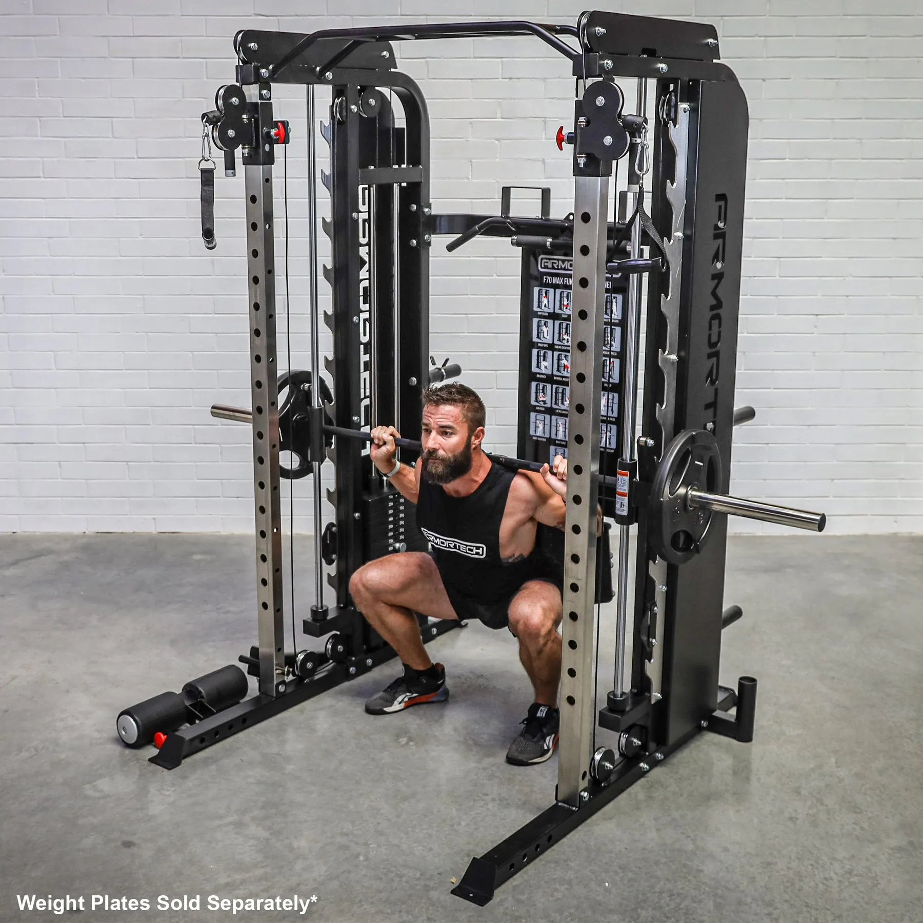 Sure, heres an optimized title for the product:

Armortech F70 Max Multi-Functional Trainer with Premium Attachments for Versatile Home Workouts