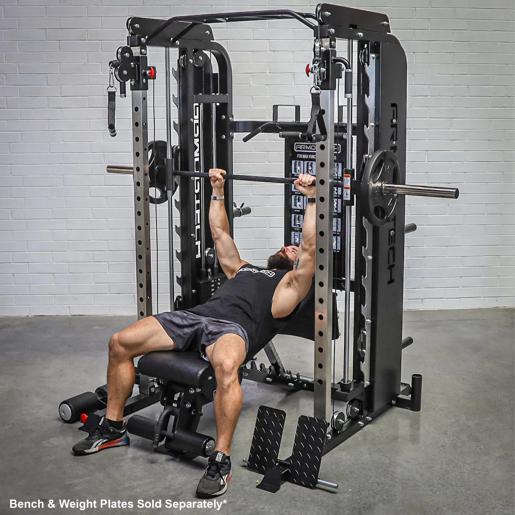 Sure, heres an optimized title for the product:

Armortech F70 Max Multi-Functional Trainer with Premium Attachments for Versatile Home Workouts