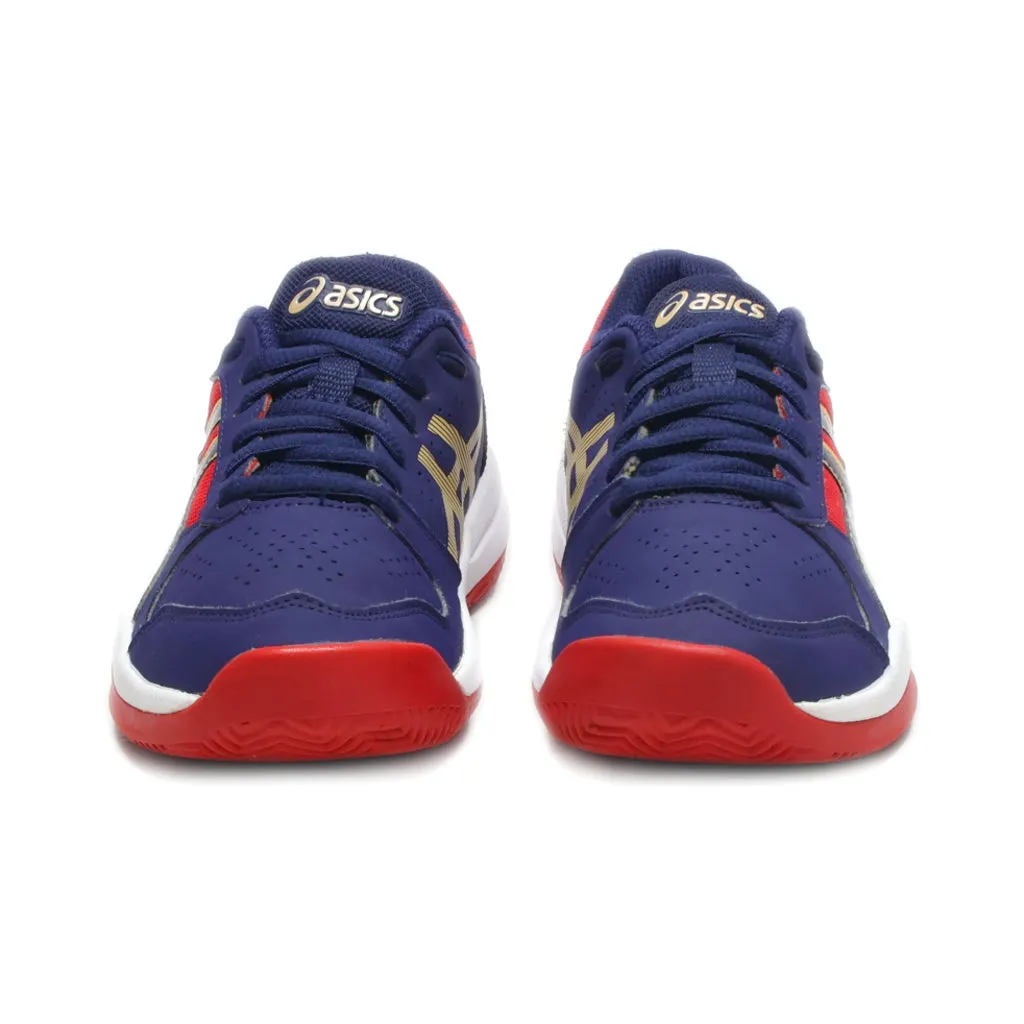 Asics Gel-Gym 7 Sport Shoes Pu Leather Blue Colour For Kids