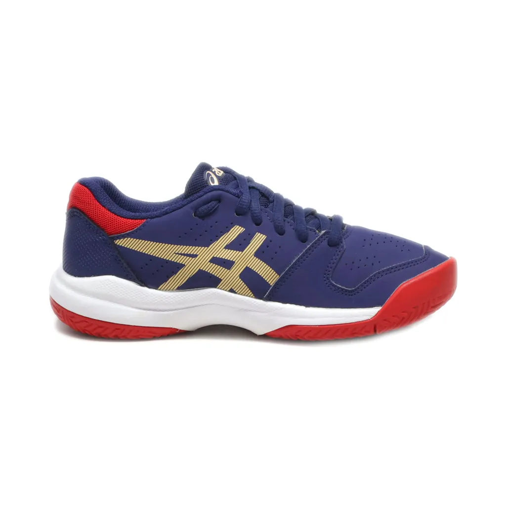 Asics Gel-Gym 7 Sport Shoes Pu Leather Blue Colour For Kids