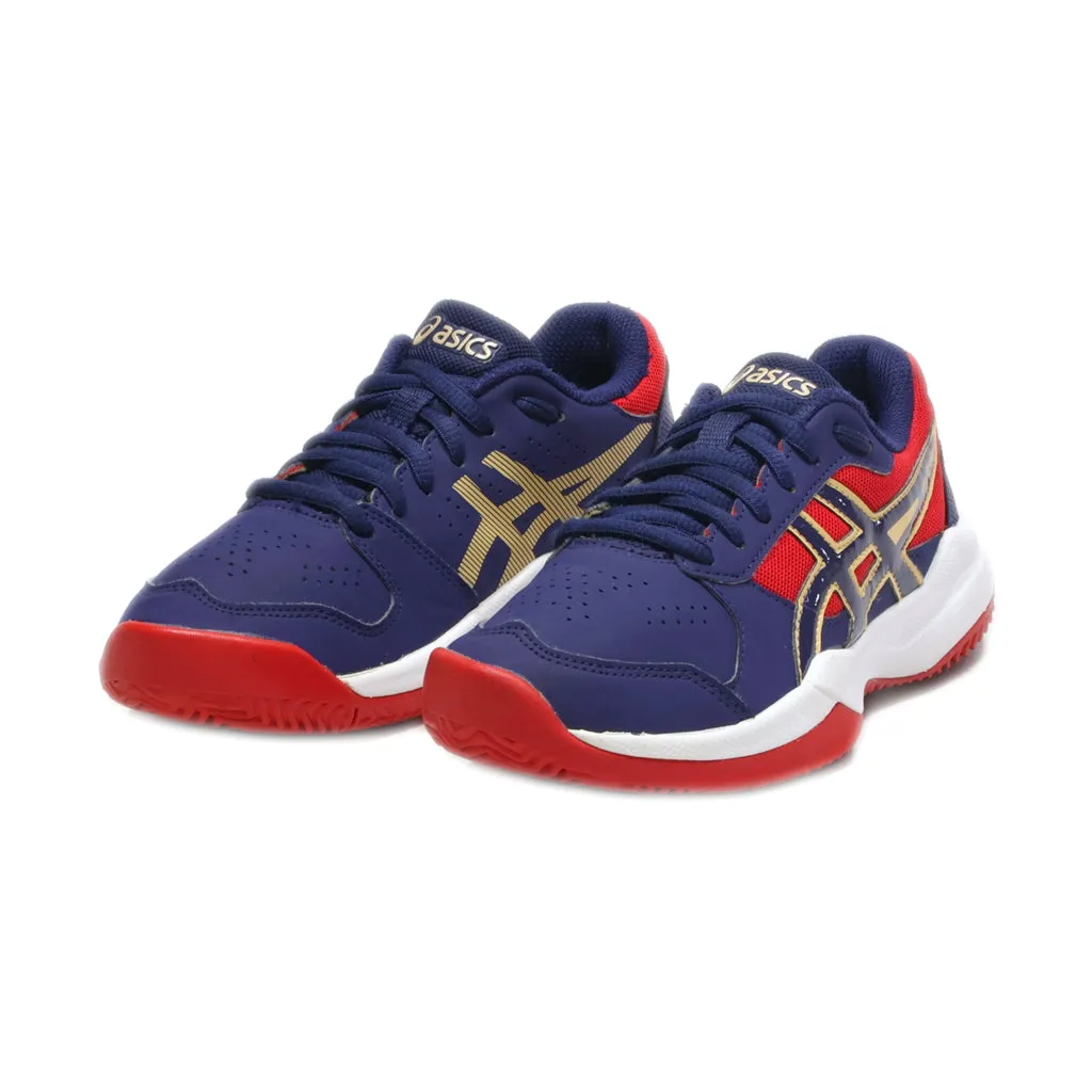 Asics Gel-Gym 7 Sport Shoes Pu Leather Blue Colour For Kids
