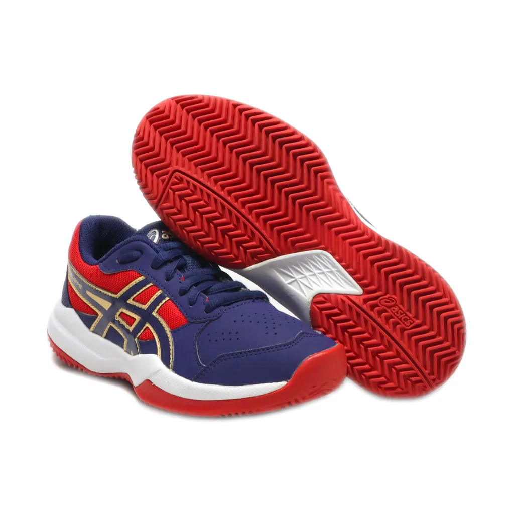Asics Gel-Gym 7 Sport Shoes Pu Leather Blue Colour For Kids