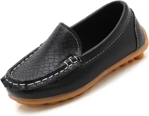 Boys Girls Loafers Soft Slip On Oxford Dress Flats Kids Toddler Casual Boat Shoes School Uniform Dress Shoes Girls