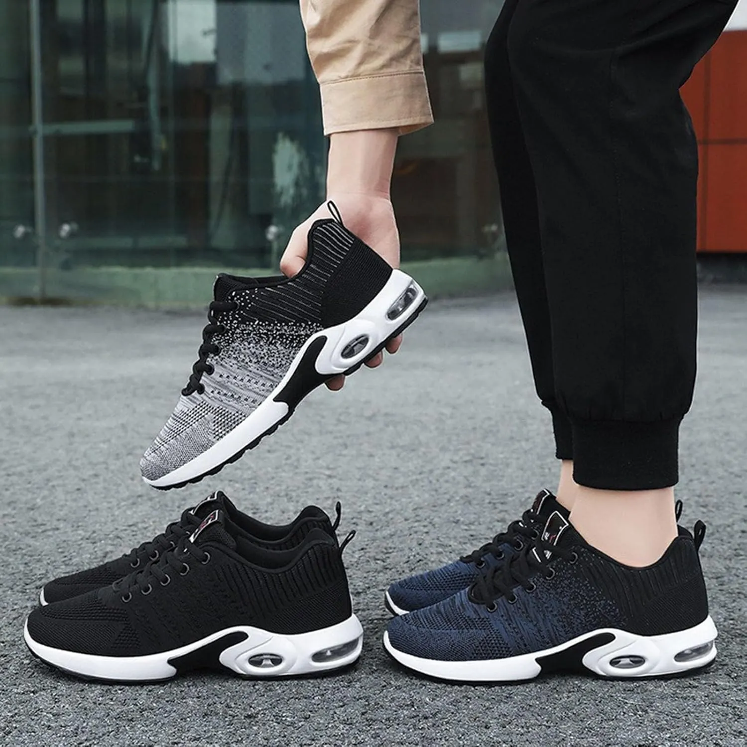 Cathalem Womens Orthopedic Sneakers Air Cushion Running Shoes Walking Shoes Mesh Gym Fashion Sneakers Athletic Comfortable