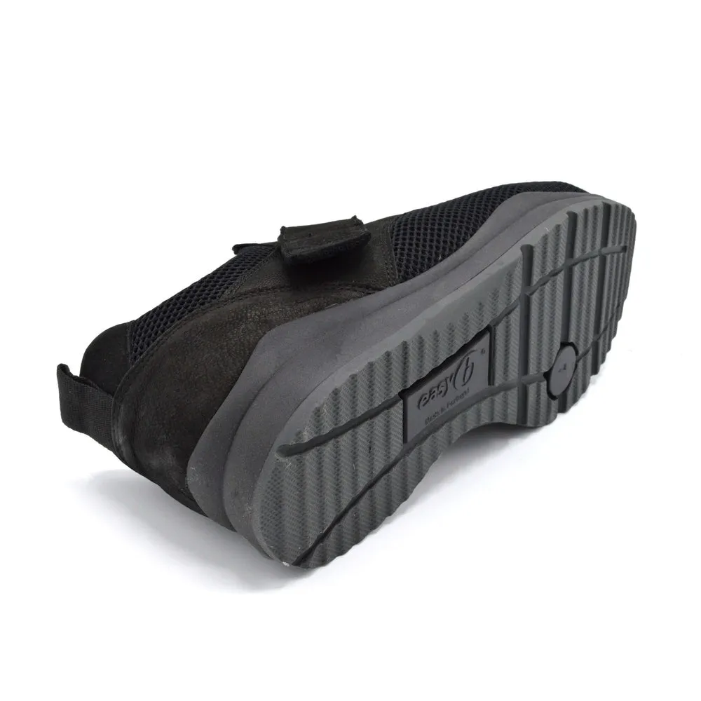 DB Andy - Extra Wide Fitting Velcro Close Shoe- 6V (6E-8E) - Black