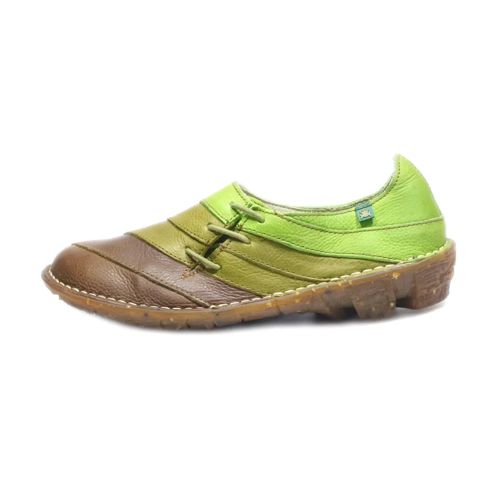 El Naturalista Slip Ons Leather Multicolour Colour For Women