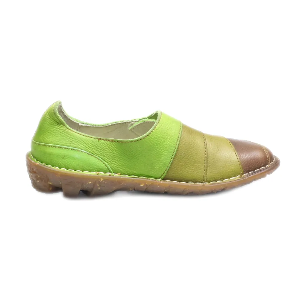 El Naturalista Slip Ons Leather Multicolour Colour For Women