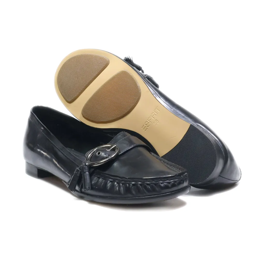 Esprit Loafers Leather Black Colour For Women