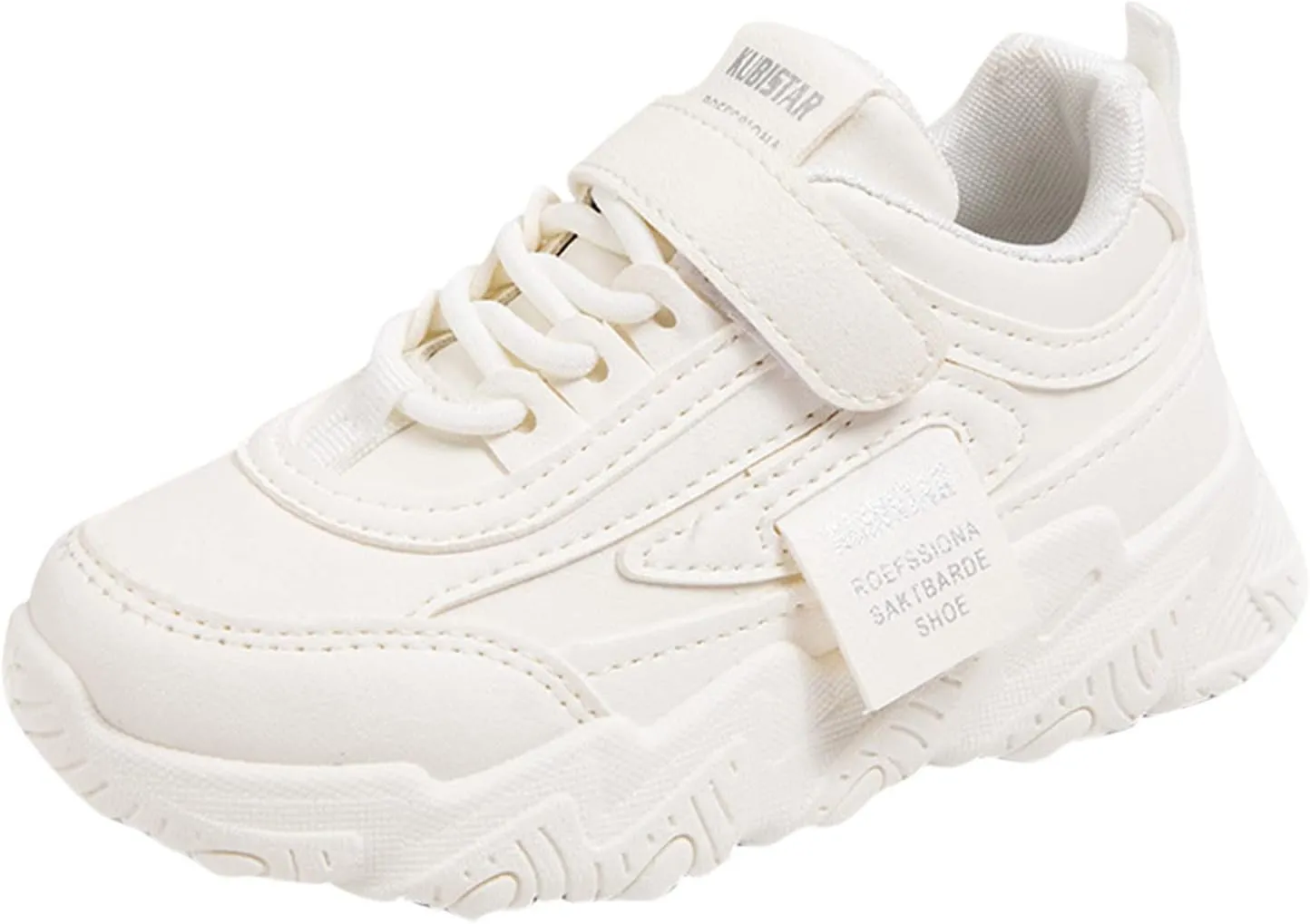 Fashion Teen Girls All Seasons Sports Shoes Girls Solid Flat Thick Sole Non-Slip Hook Sprinkles Running Shoes