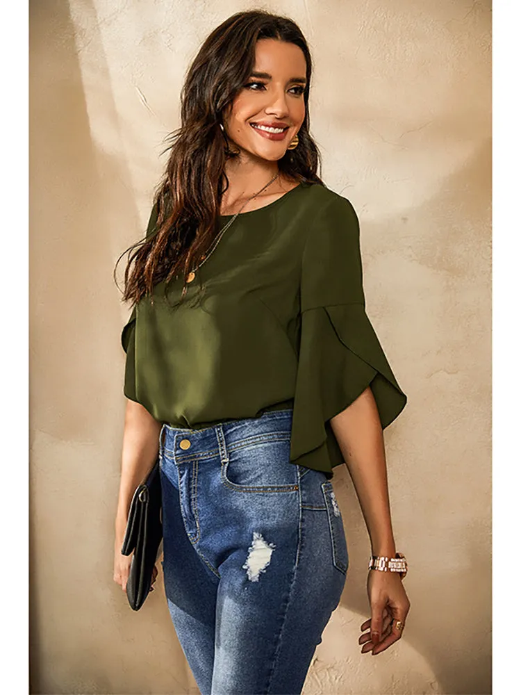 Flared Sleeve Top