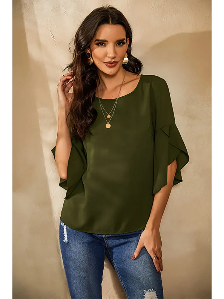 Flared Sleeve Top