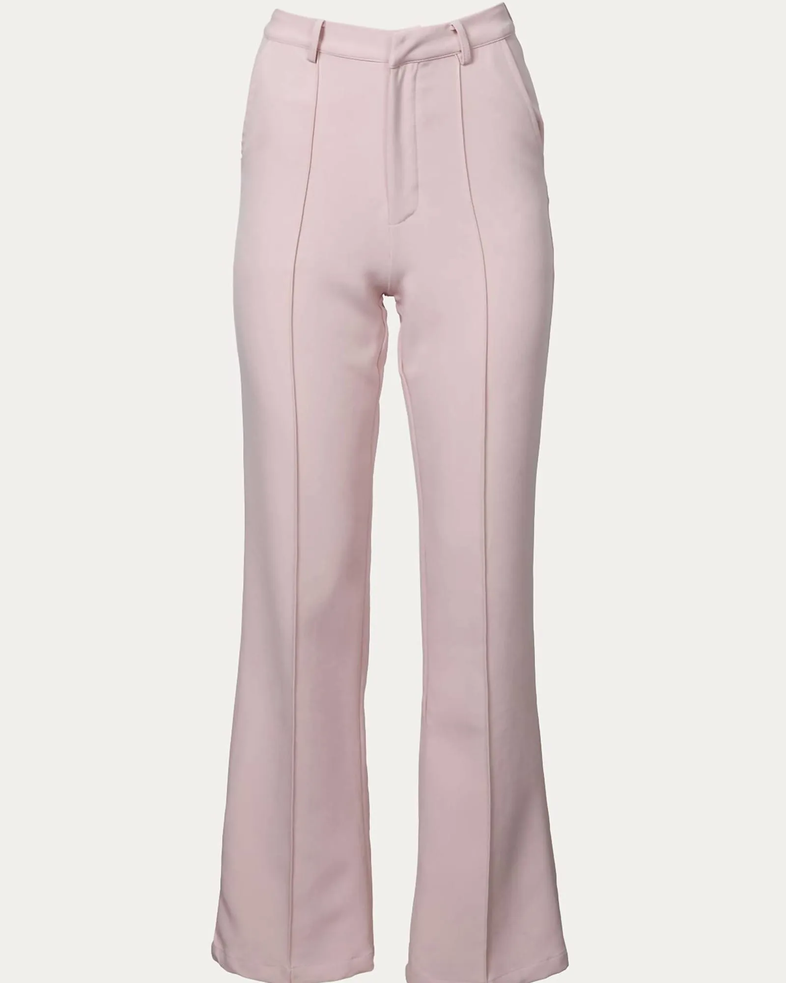 Front Seam Wide Leg Pants in Light Pink | Light Pink