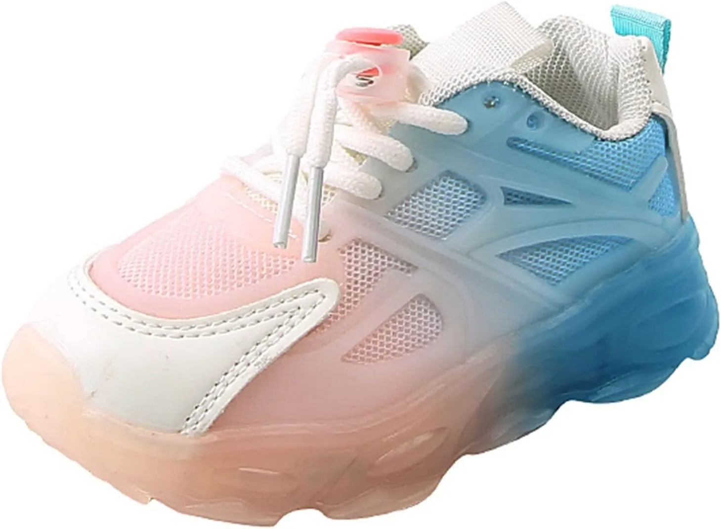 Kids Light Up Shoes Toddler Boys LED Luminous Running Trainers 𝙲artoon Mesh Breathable Sports Walking Sneaker