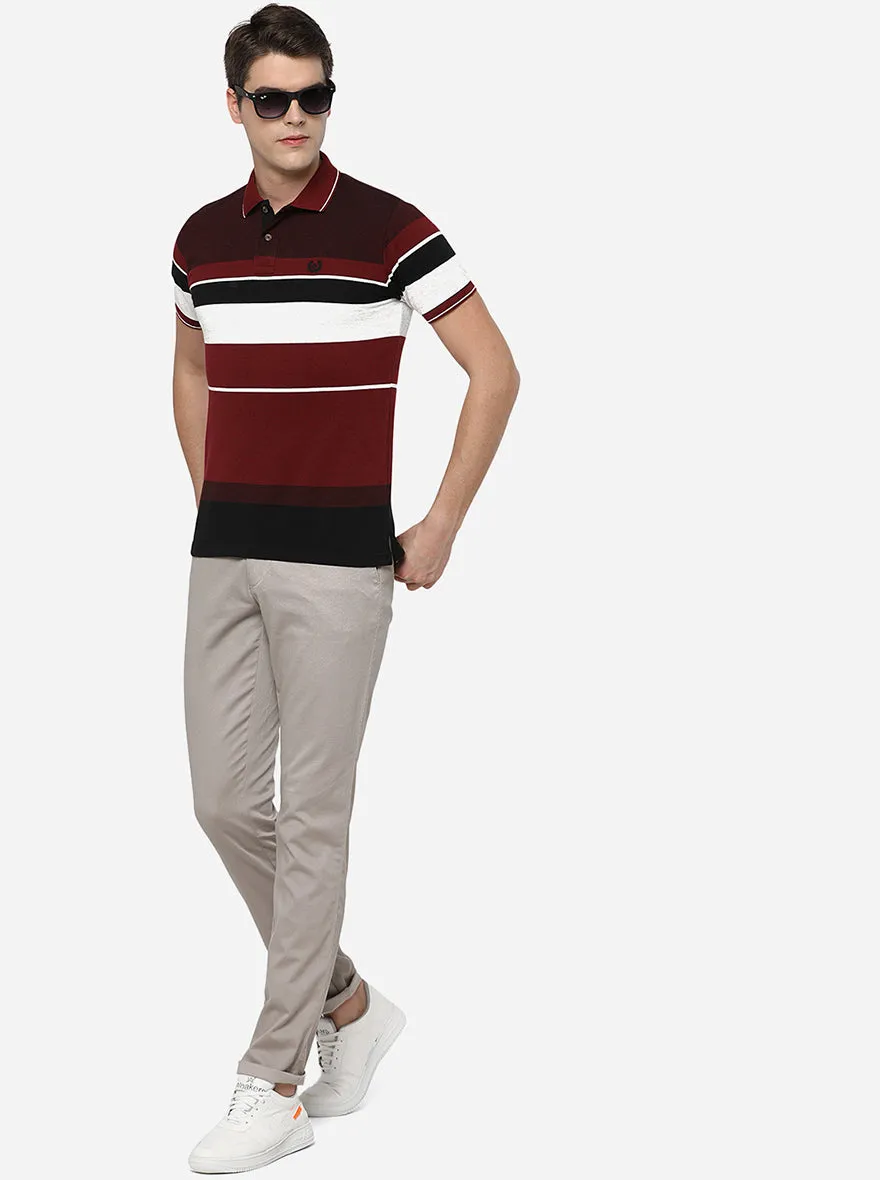 Off-White Checked Uno Fit Casual Trouser | JadeBlue