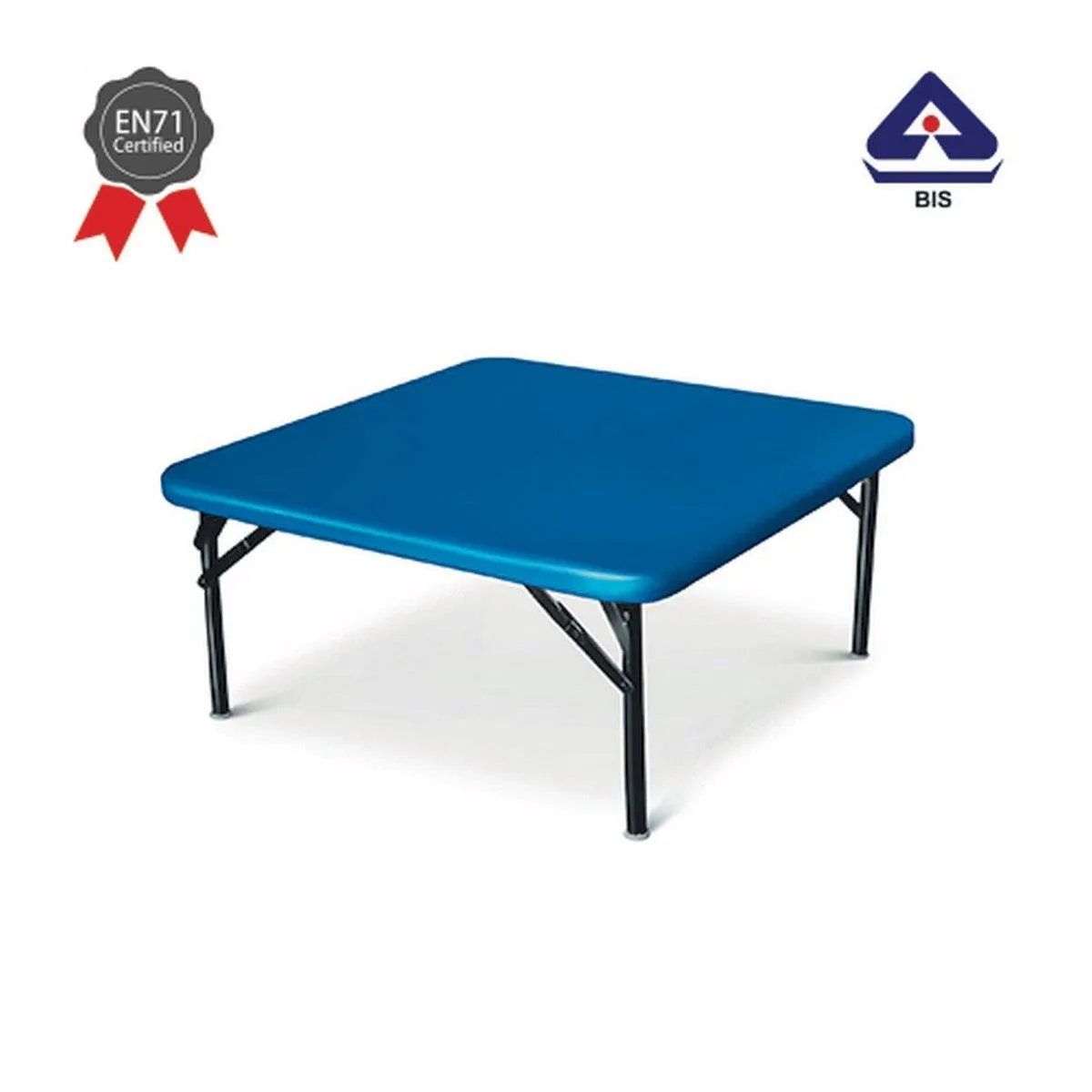 Ok Play Chowky, Designed & Crafted Table For Kids, Stool, Chowki, Study Table, Perfect For Home And School, Blue, 2 to 4 Years