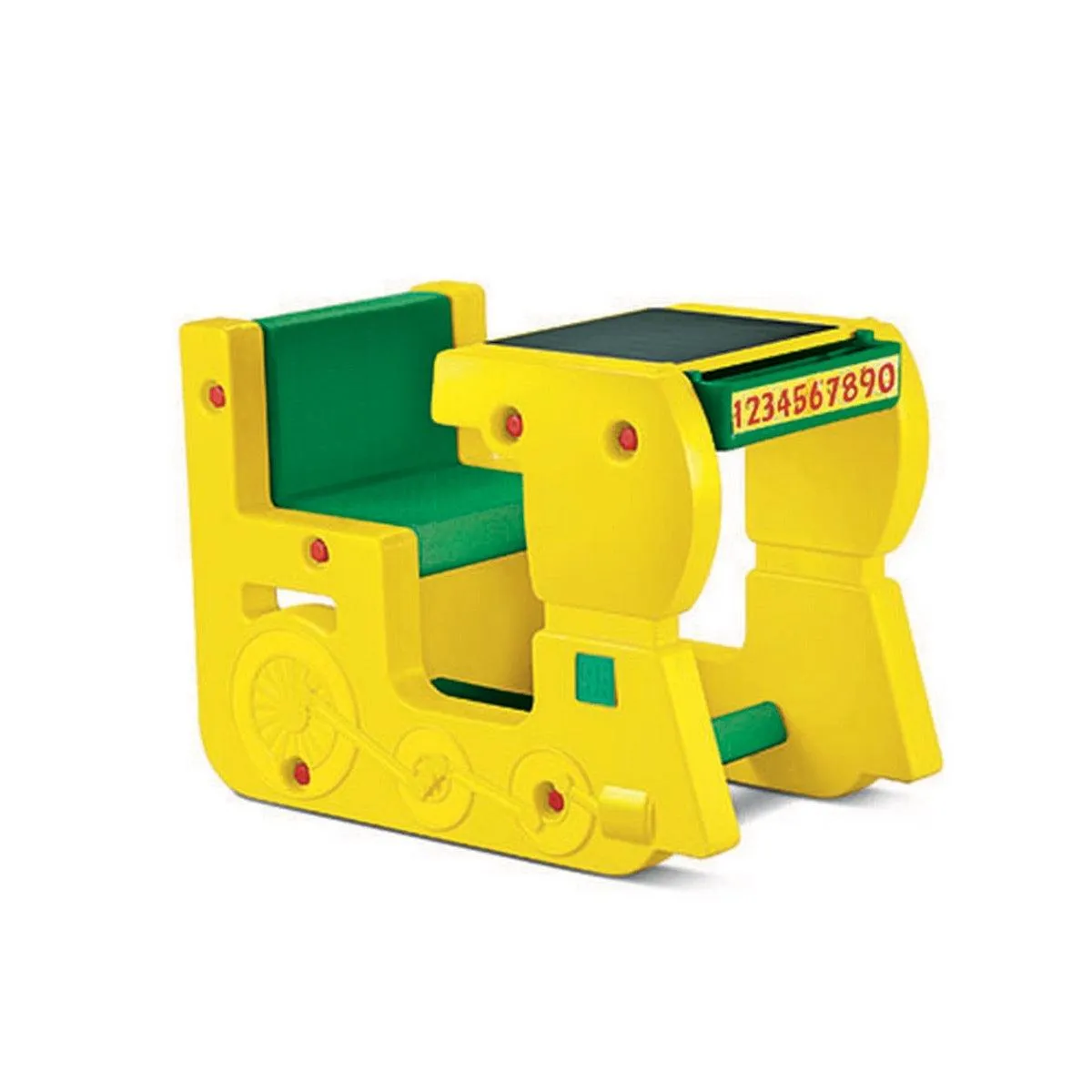 Ok Play Fun On Wheels Single, Chair And Table, Perfect For Home And School, Yellow & Green, 2 to 4 Years
