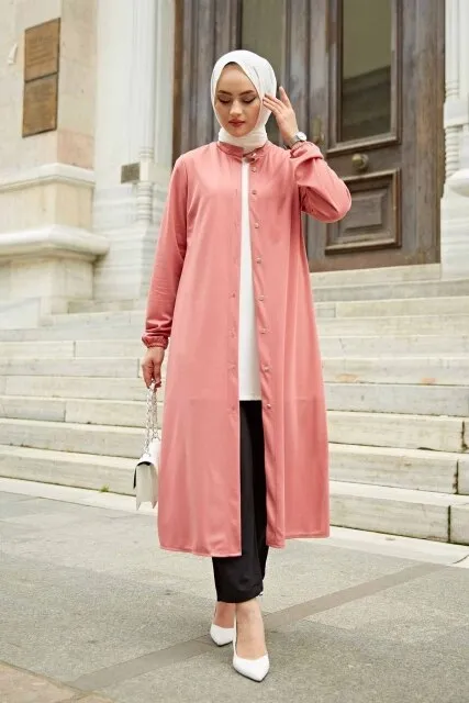 Open Front Abaya Muslimah Office Suit
