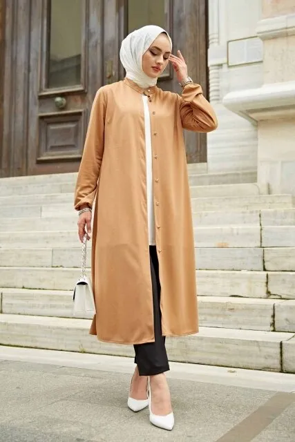 Open Front Abaya Muslimah Office Suit