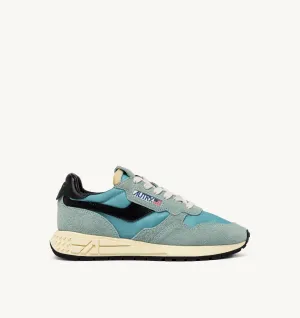 Reelwind Low-Top Sneakers in Nylon with Jade and Black Accents