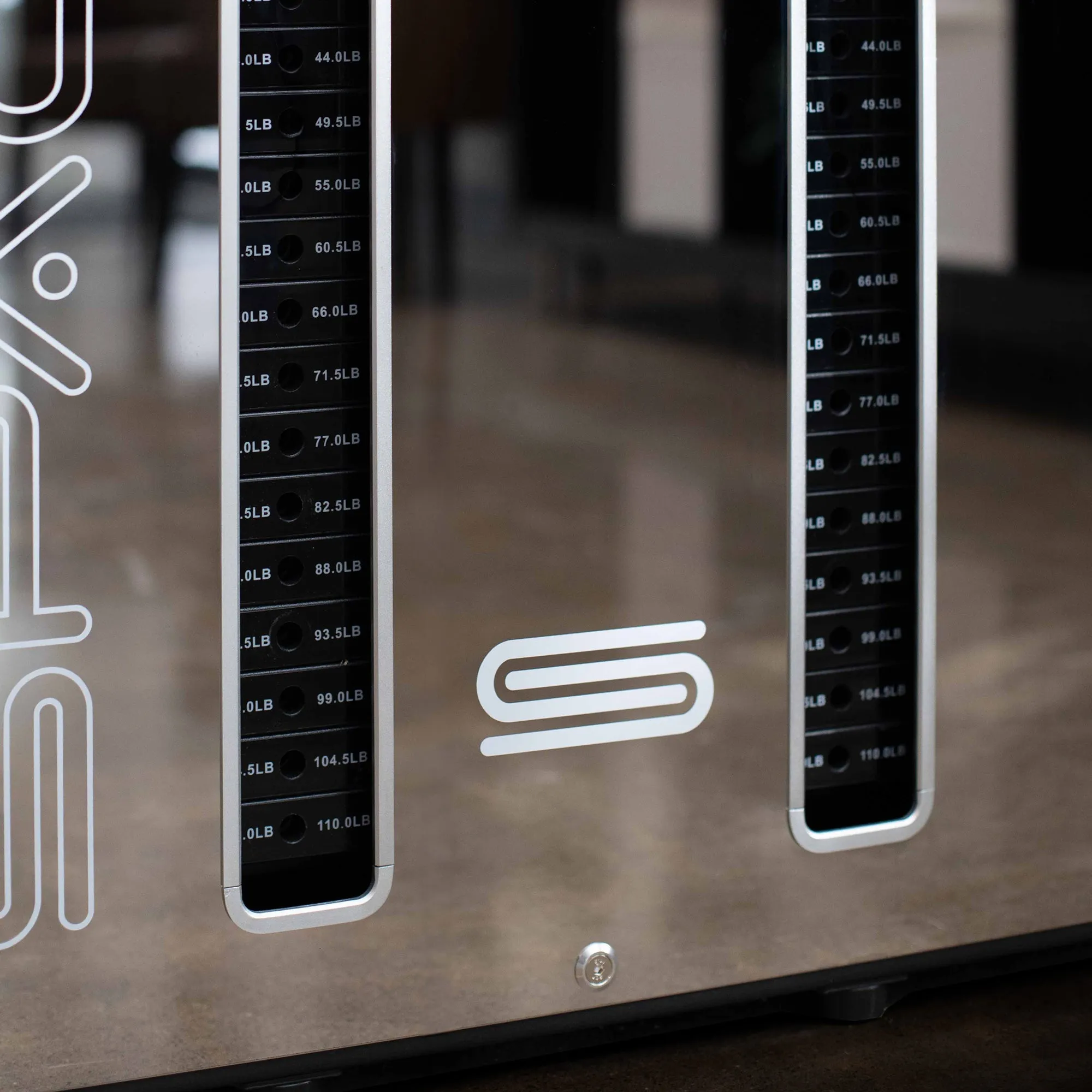 SpaceSmart Double Stack Wall-Mounted Functional Trainer, Black - Optimized for Compact Spaces
