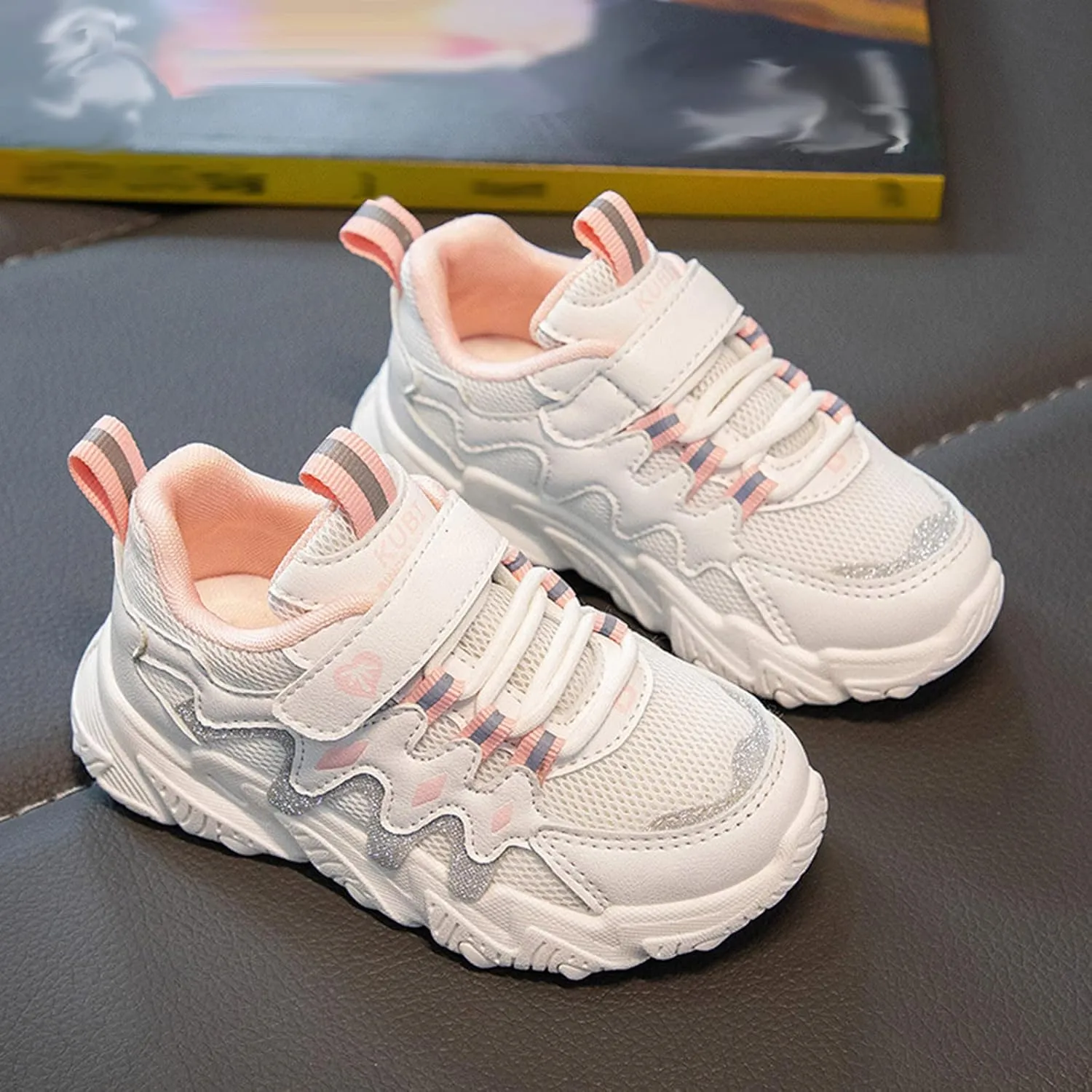Toddler/Little Kid Running/Walking Shoes Boys Girls Thick Soft Sole Mesh Breathable Comfortable Sports Sneakers