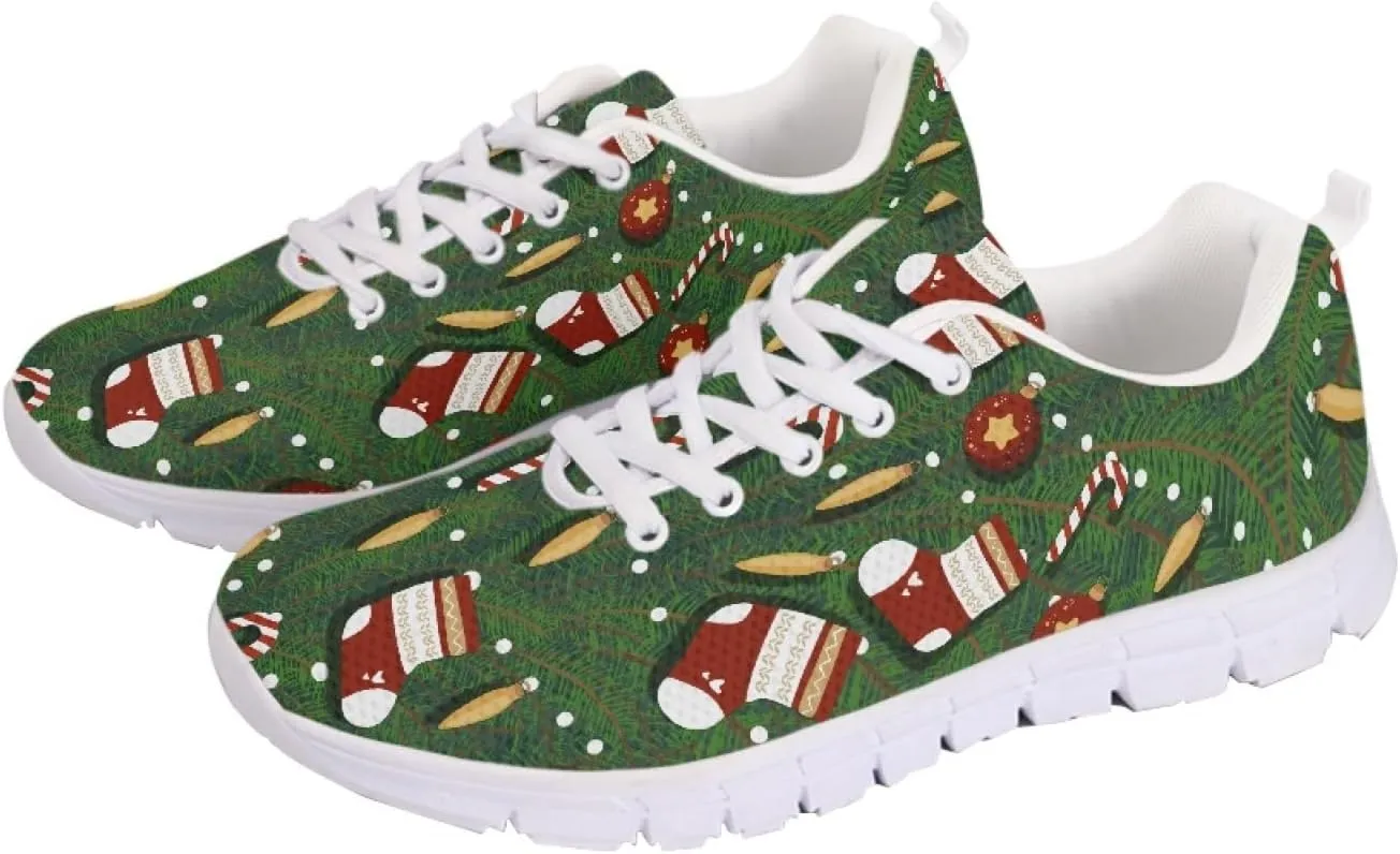 Wanyint Print Women's Sneakers Work Running Comfortable Jogging Shoes Lace-up Shoes
