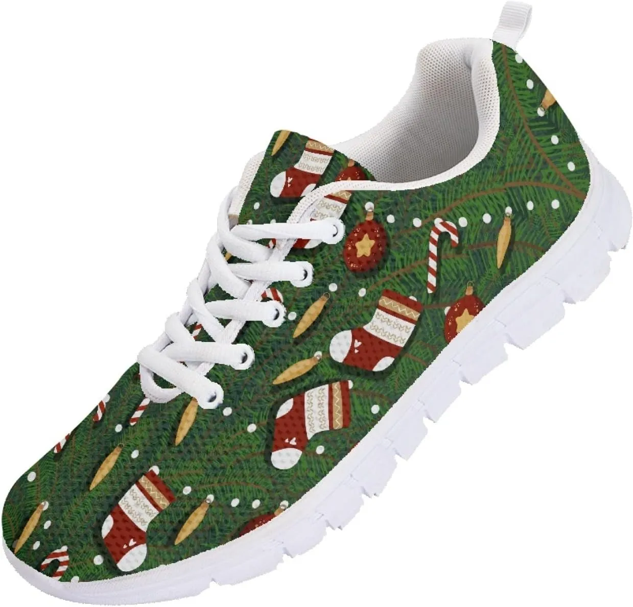 Wanyint Print Women's Sneakers Work Running Comfortable Jogging Shoes Lace-up Shoes