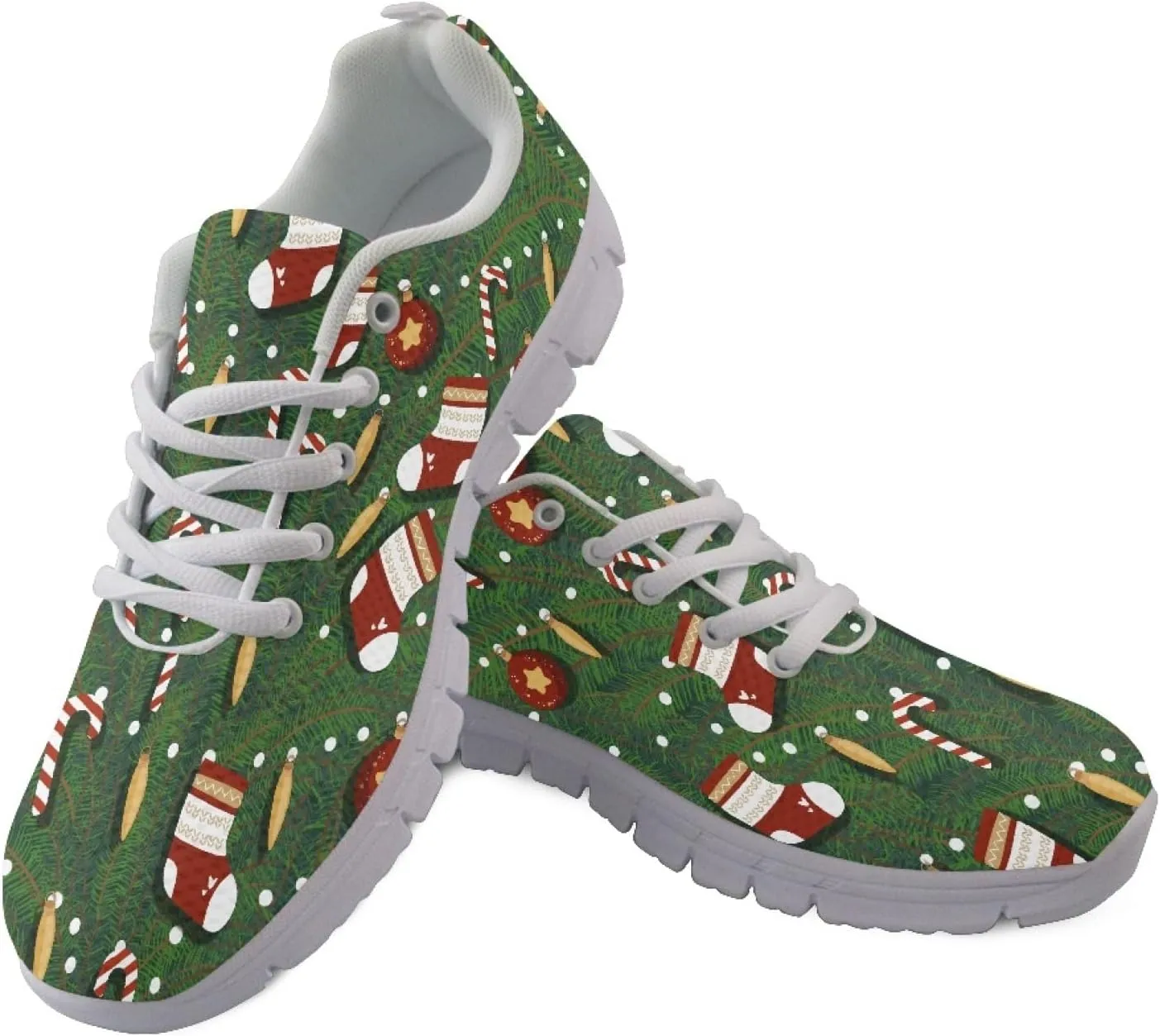 Wanyint Print Women's Sneakers Work Running Comfortable Jogging Shoes Lace-up Shoes